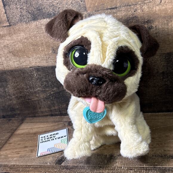 Fur Real Friends JJ My Jumping Pug Interactive Pet Plush Barking Puppy Dog WORKS - Picture 1 of 5